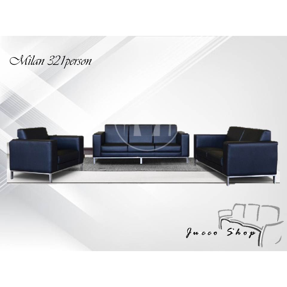 Sofa Tamu Modis Milan - Sofa Tamu Minimalis Kulit 321p - Sofa Mewah Cantik - Medan