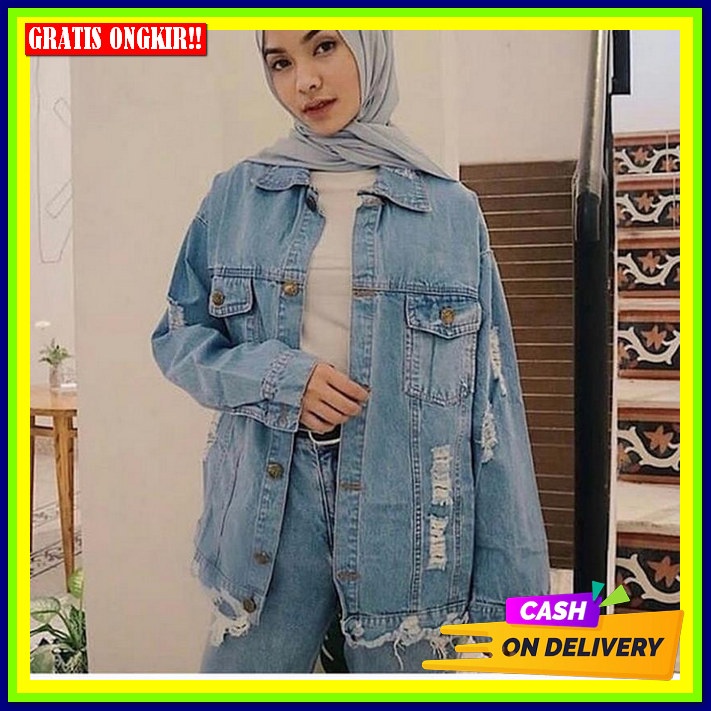 Jeket Remaja Cewek Kekinian Jeket Jeans Remaja Premium Murah Jaket Jeans Wanita Oversize Jkt Jens Ce