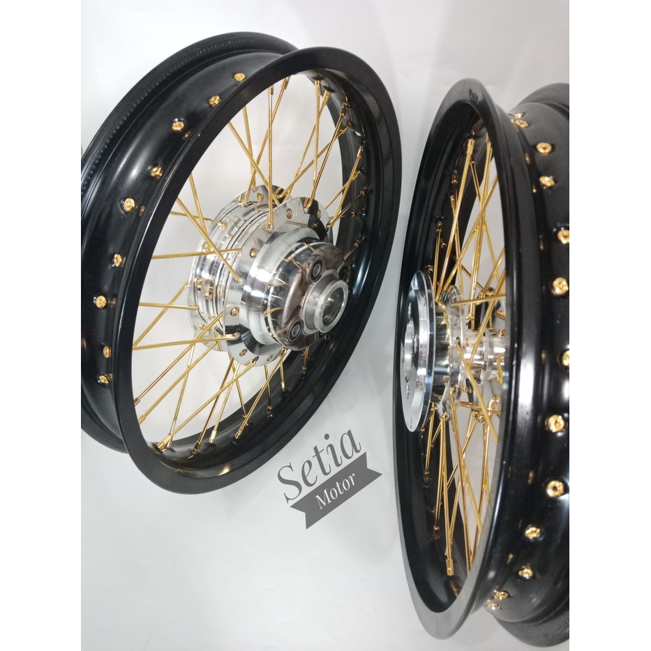 Velg Tiger Revo Cakram - Paketan Ring 17 Jari Jari Tromol - Variasi Motor