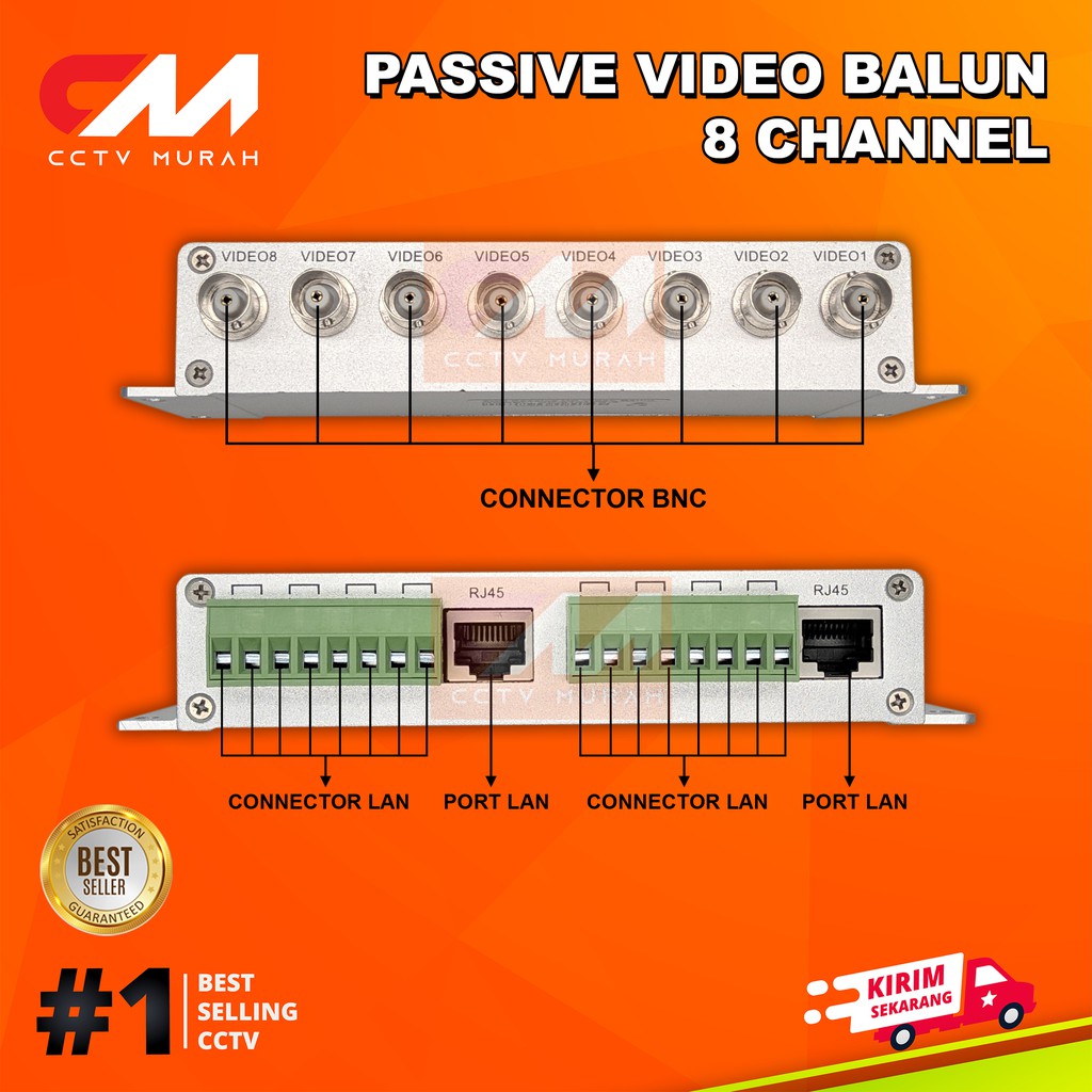 BALUN AHD 8CH PASSIVE