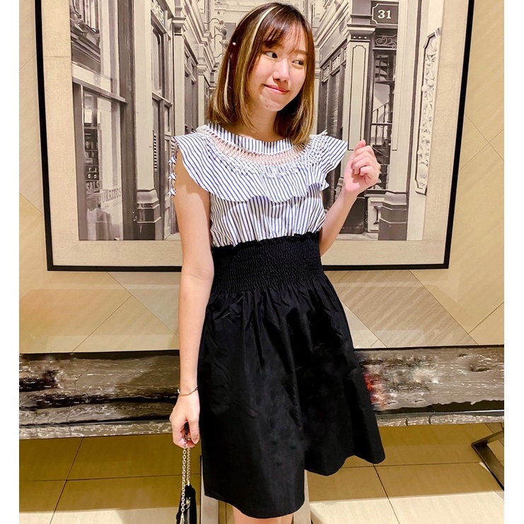 PAKAIAN WANITA DRESS/KOREA OVERALL/CASUAL WANITA/DRESS CASUAL/OVERALL DRESS/MIDI DRESS/DRESS VINTAGE