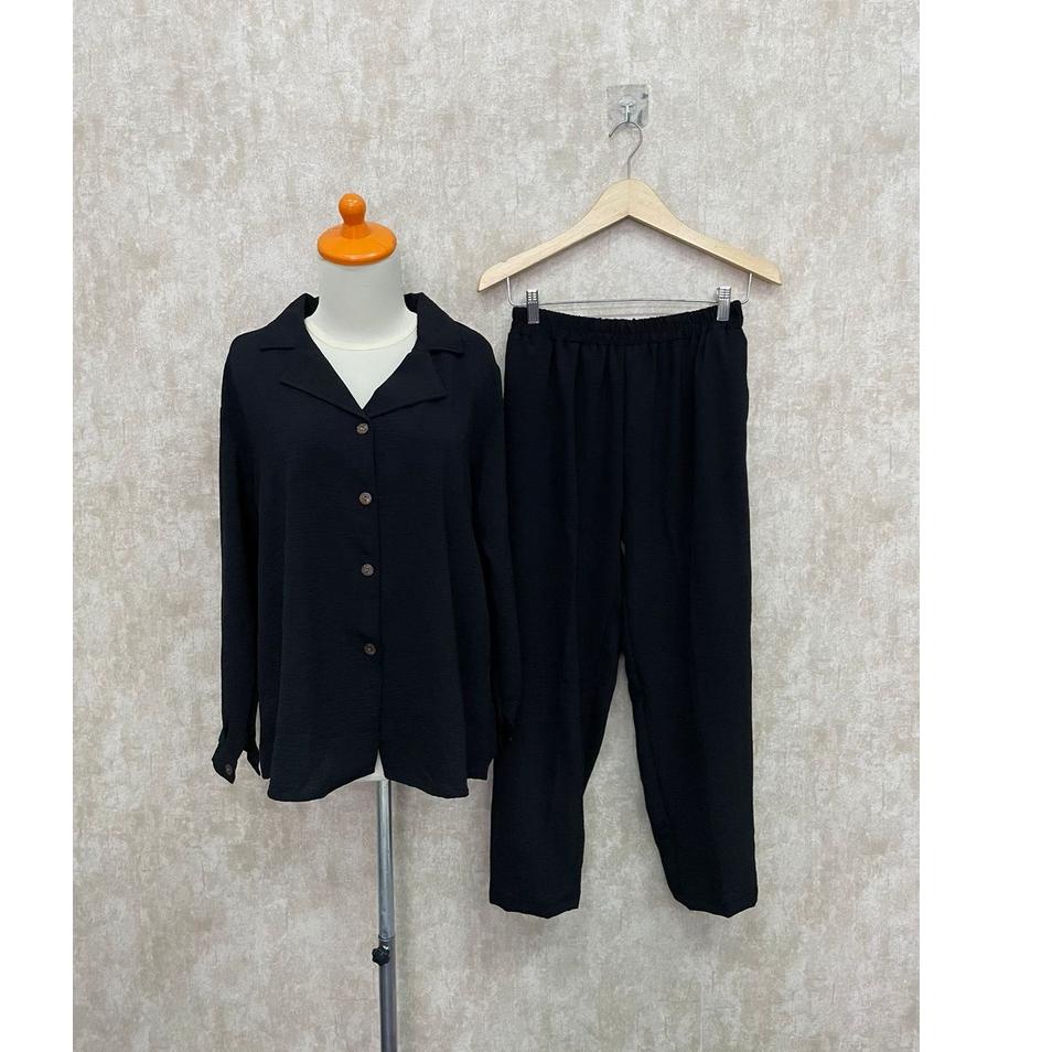 KMI.20Au22в ▫ STELAN CRINKLE - ANYA SET JAS POLOS ONESET CRINKLE MUSLIMAH GROSIR SETCEL MUSLIM