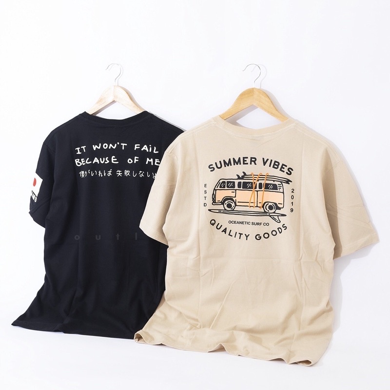 BAJU KAOS OVERSIZE / T-SHIRT "oceanetic pastel green" - surfing - kaos pria - distro - atasan - baju