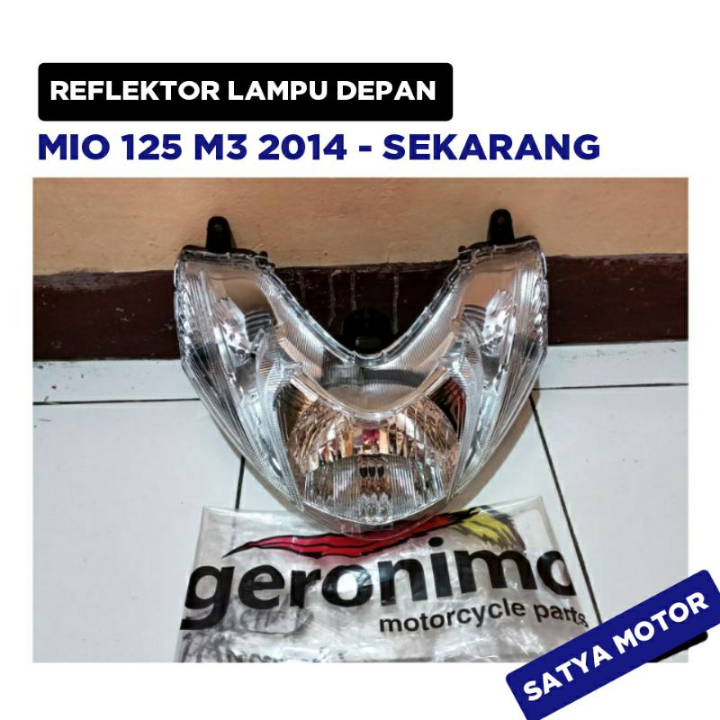 Refektor Lampu Depan Mio 125 M3 2014 2015 2016 2017 / Reflektor Set Assy Mika Kaca / Geronimo