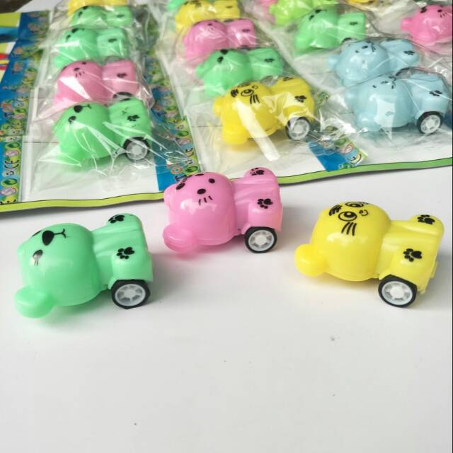 Mobil Mobilan Pullback Boneka Mini Lucu Murah