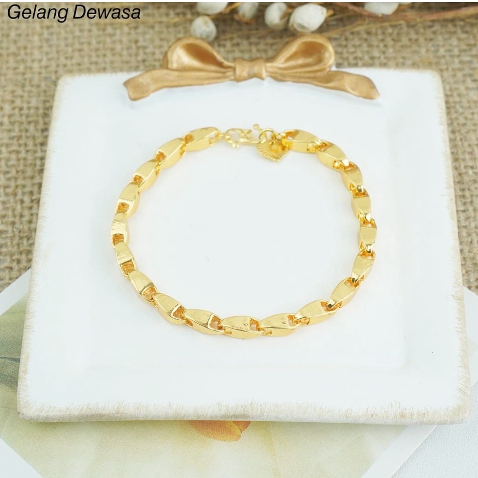Gelang Tangan Padi Lapis Emas 375 | Gelang tangan wanita