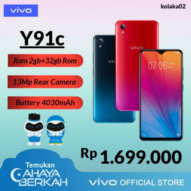 Smartphone Vivo Garansi Resmi Seluru indonesia