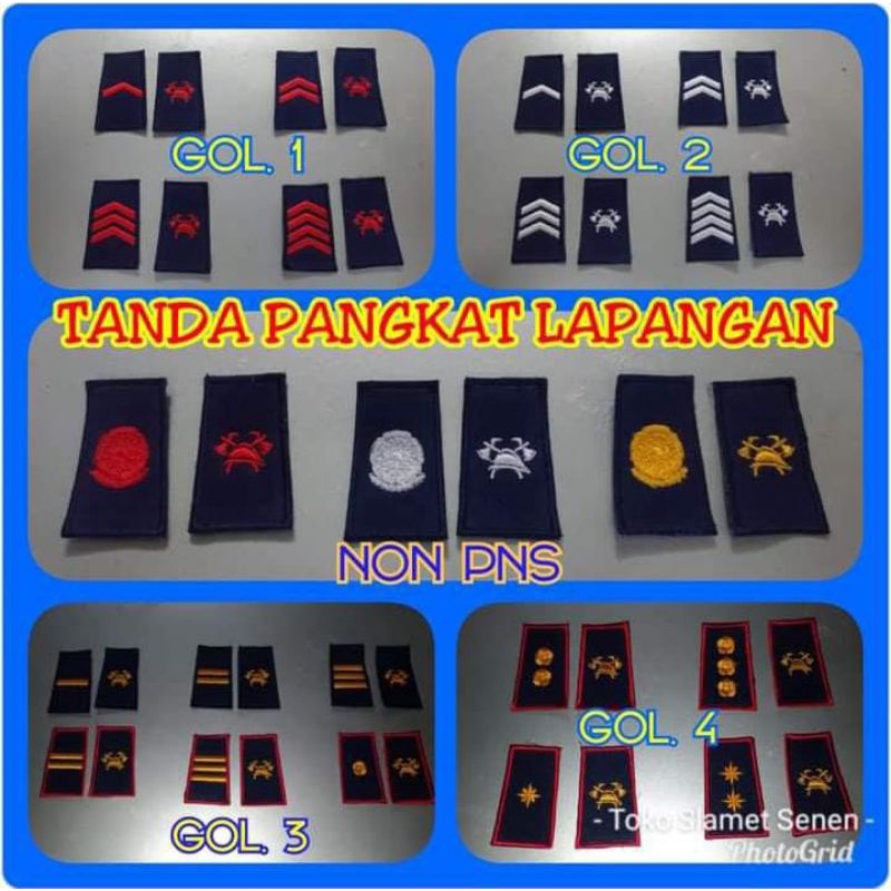 Pangkat Lapangan Damkar •BUKAN BORDIR TIMBUL•