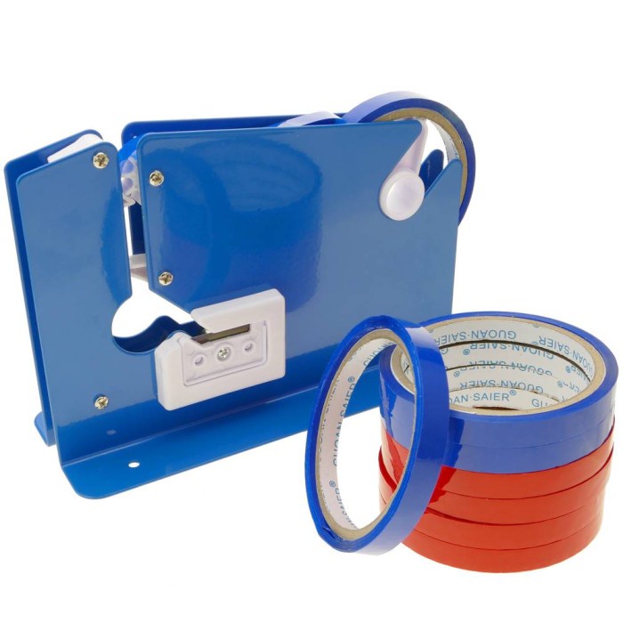 

Bag Neck Sealer Alat Ikat Plastik Buah Dispenser Selotip Lakban Sayur