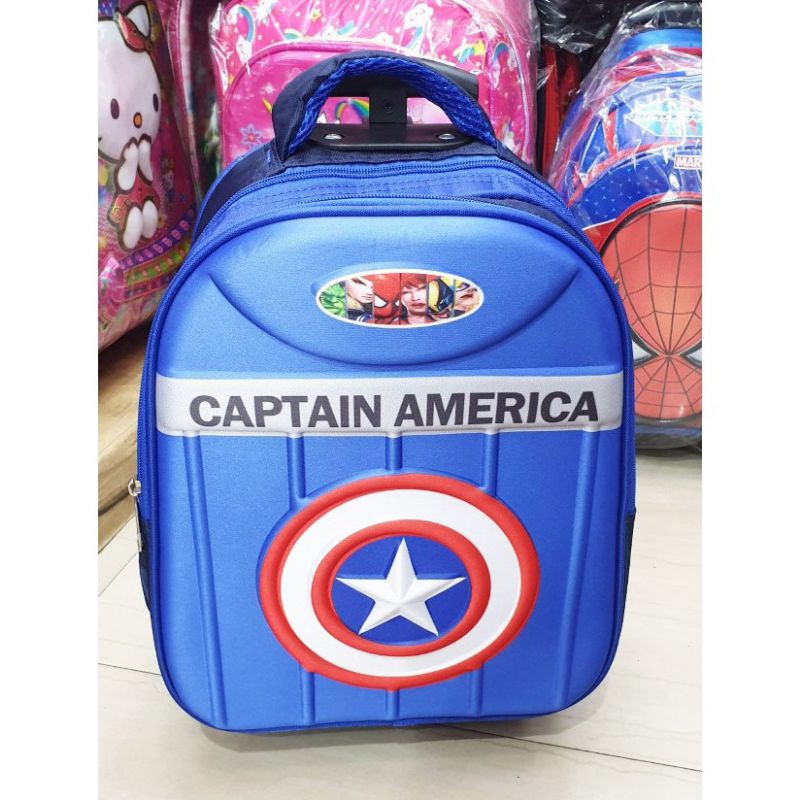 TAS TROLLEY TK/TAS ANK LAKI LAKI TROLLEY IMPORT/TAS RODA SPIDERMAN CAPTAIN AMERICA/TAS SEKOLAH TK