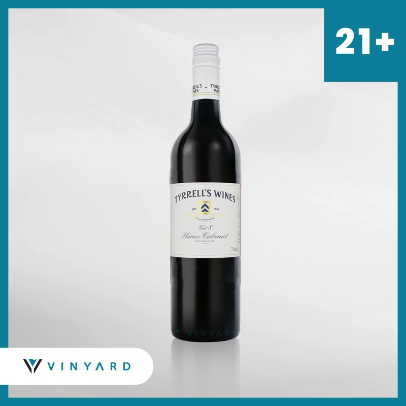 Tyrrell's Wine Vat 8 Shiraz Cabernet 750 ml ( Original &amp; Resmi By Vinyard )