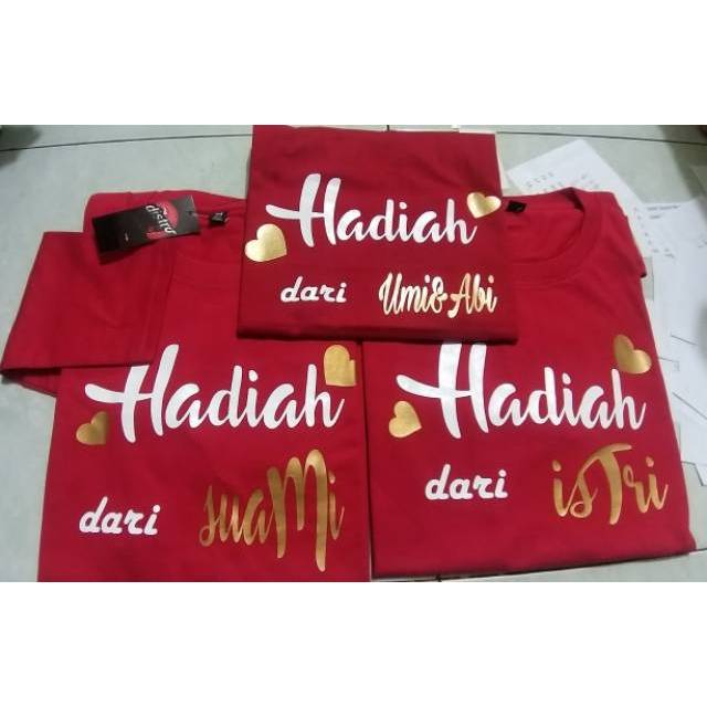 Kaos Couple Family /Kaos hadiah dari istri/hadiah dari suami /kaos HDI /kaos hadiah keluarga