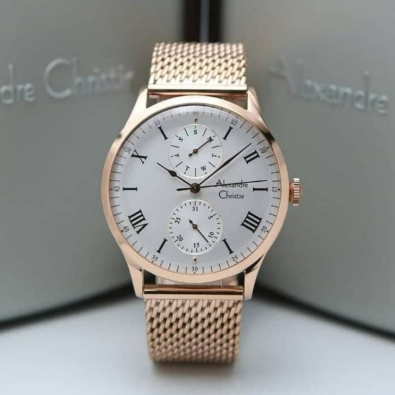 Jam Tangan Alexander Christie Pria Rosegold ac6437