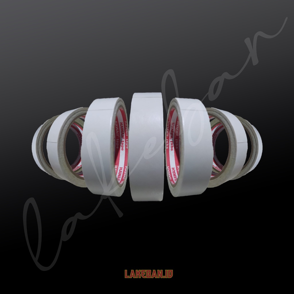 

LAKBAN MURAH - Double Tape 24mm / 1 inch - HAWAII TAPE
