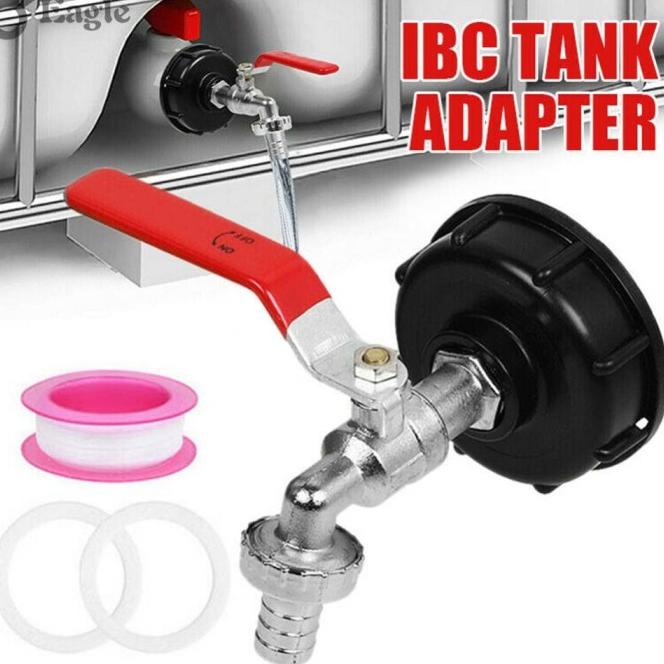 Ibc Tote Tank Valve Drain Adapter 1/2 Garden Hose Faucet