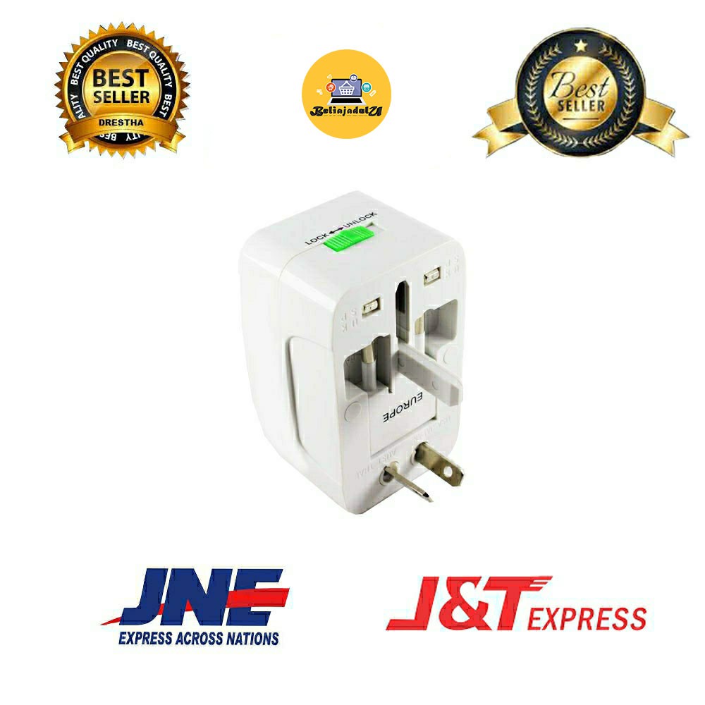 Beliajadulu88 steker multifungsi serbaguna universal travel adaptor pioline