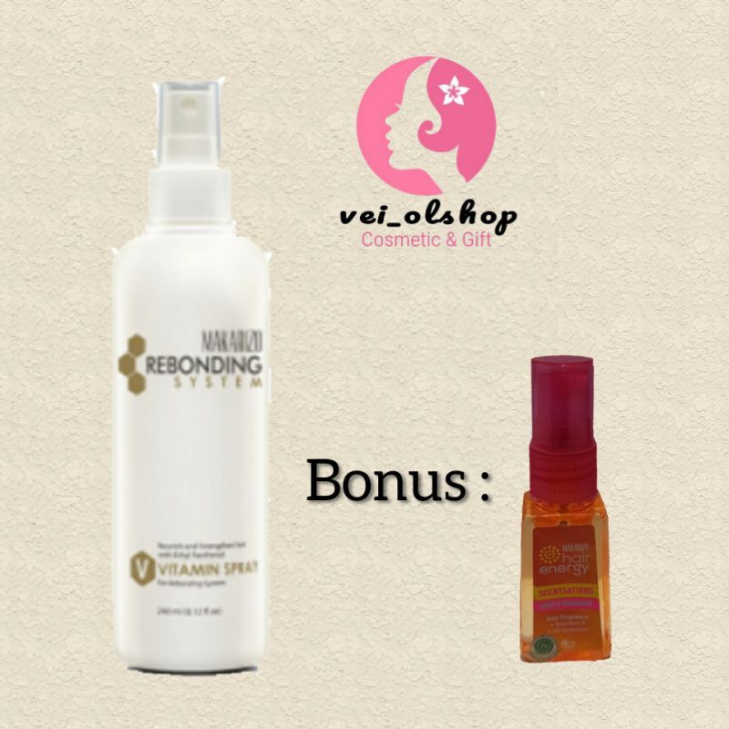 VITAMIN RAMBUT , PERAWATAN RAMBUT , HAIR CARE , MAKARIZO VITAMIN SPRAY 240ml