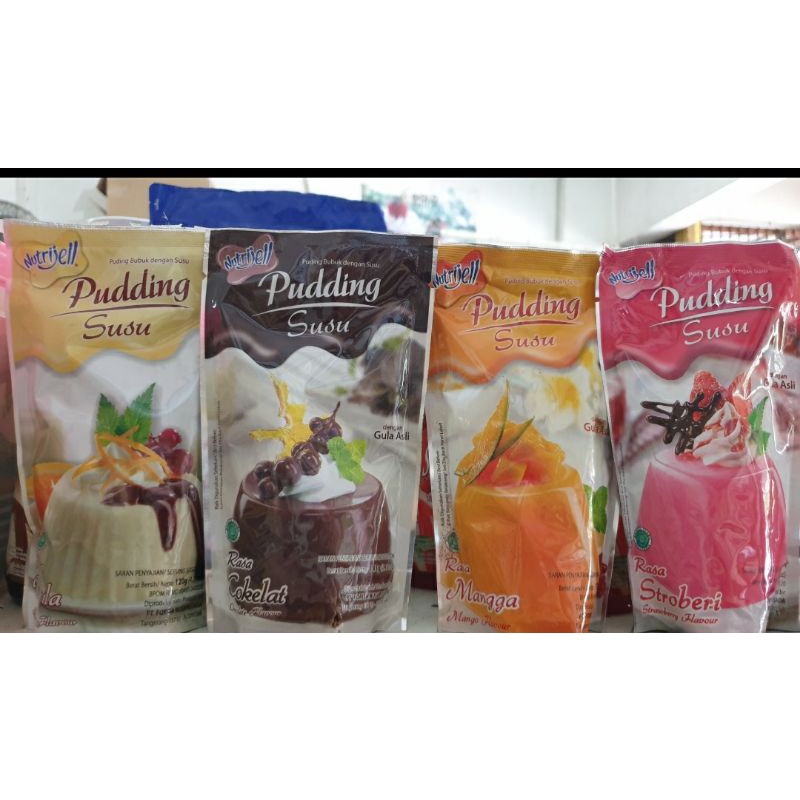 

PUDING SUSU NUTRIJELL (145GR) Vanilla/Coklat/Mangga/Stroberi.