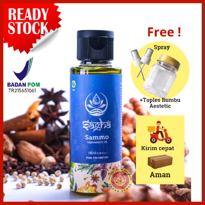 RB SAGHA SAMMO ORIGINAL Minyak Terapi Sagha Ultimate Anak Sagha Biru Bonus