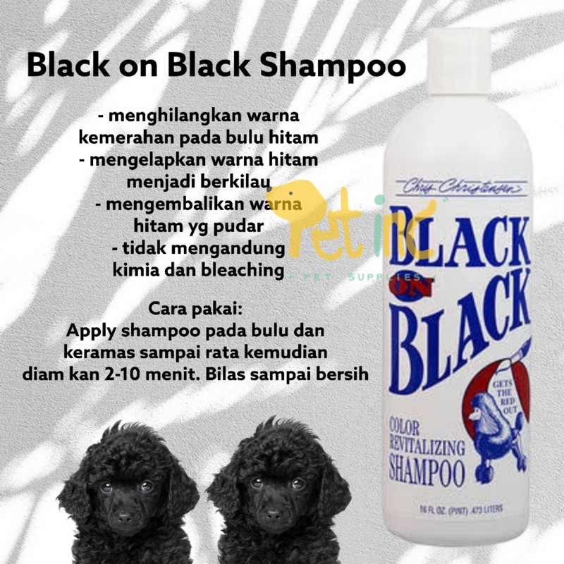 Chris christensen black on black shampoo