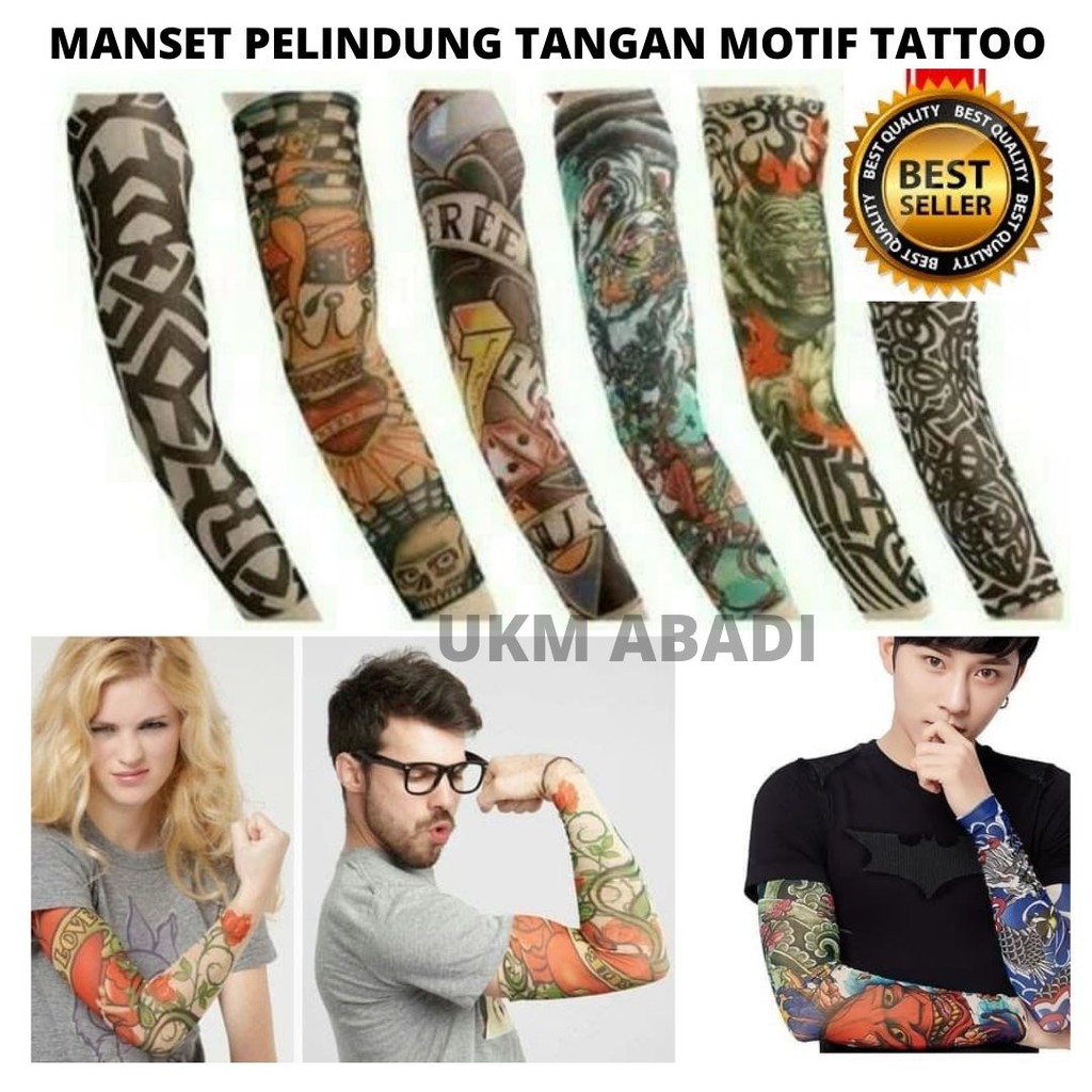 Manset Sarung Lengan Tangan Motif Tato 114117