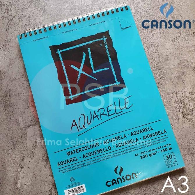 

CANSON XL Aquarelle A3 Watercolour Pad / Buku Cat Air / Buku Gambar ---READY---