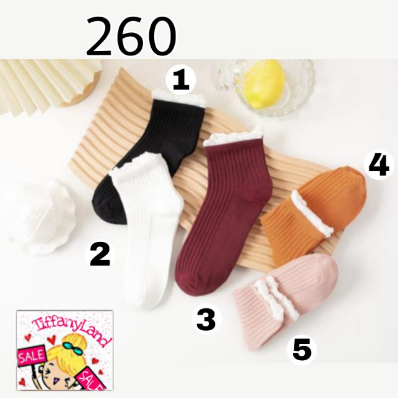 kaos kaki pendek wanita 260