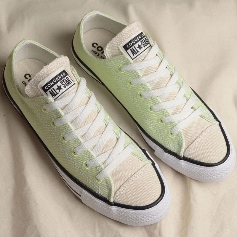 Sepatu Sneakers Unisex CONVERSE CT AS Ox RENEW Barely Volt White Original 167647C