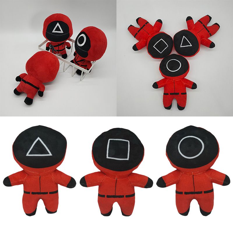 Game Squid Red Guard Worker Staff Mainan Mewah Front Man01 456boneka Boneka218