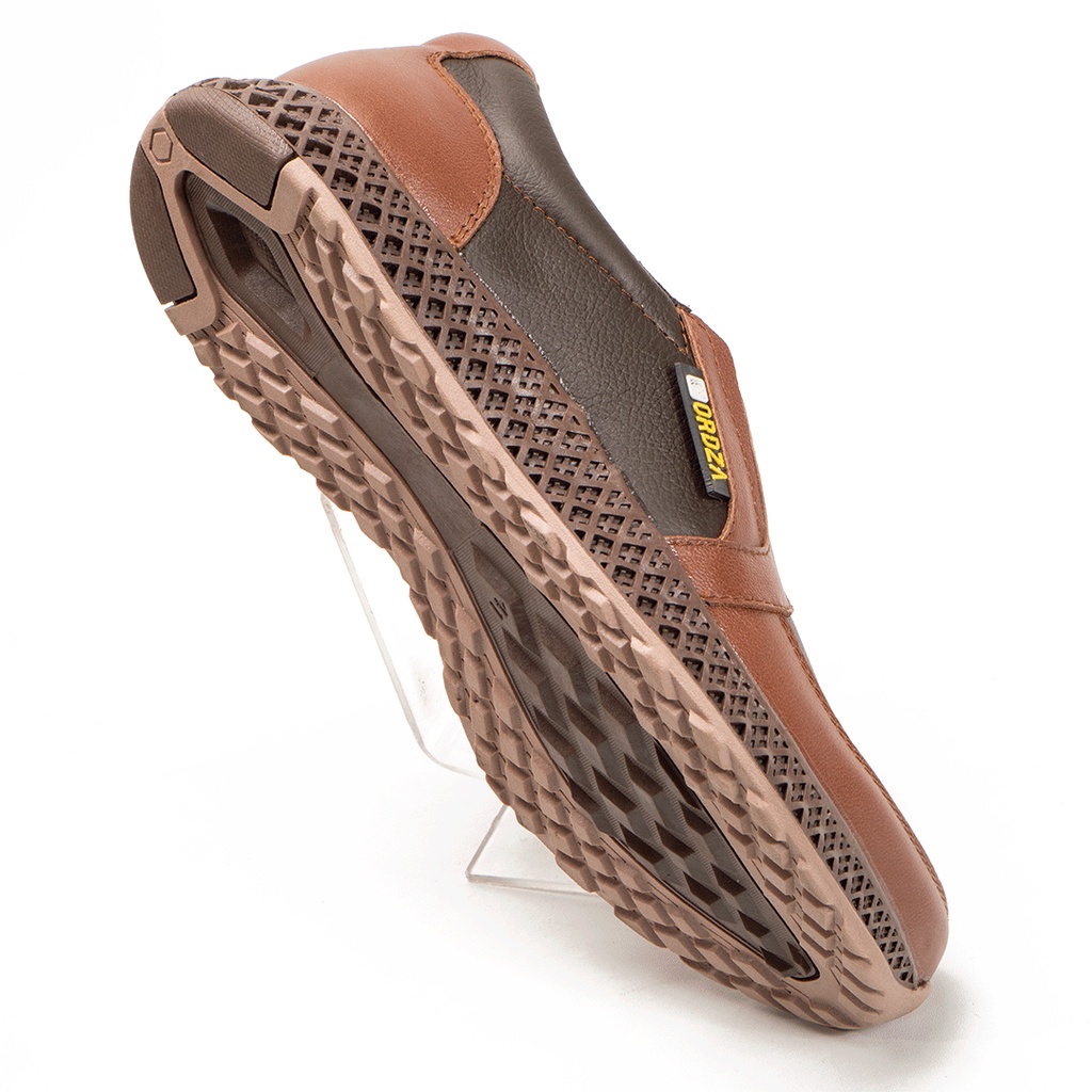 Sepatu Slip On Casual Pria Leather Full Grain Northon Bulls DX804