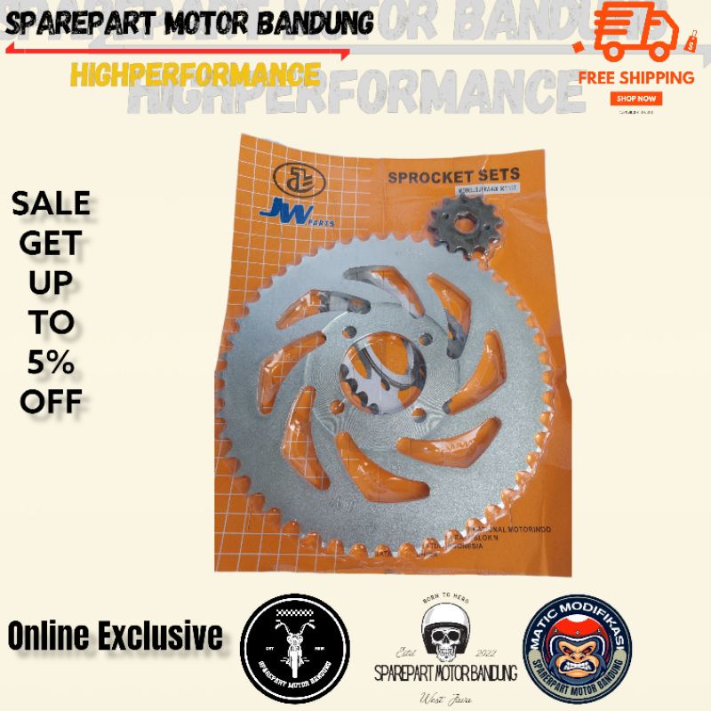 Gear Gir Depan belakang Supra - Supra x - Supra fit lama Mata 50T Kualitas Terbaik