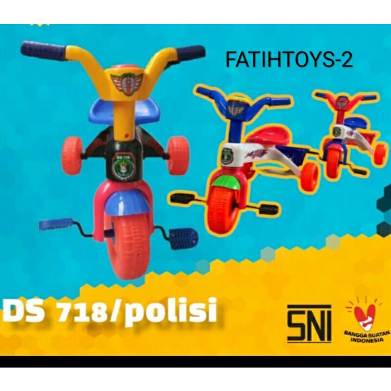 SEPEDA ANAK 3 RODA DS 718 MUSIK