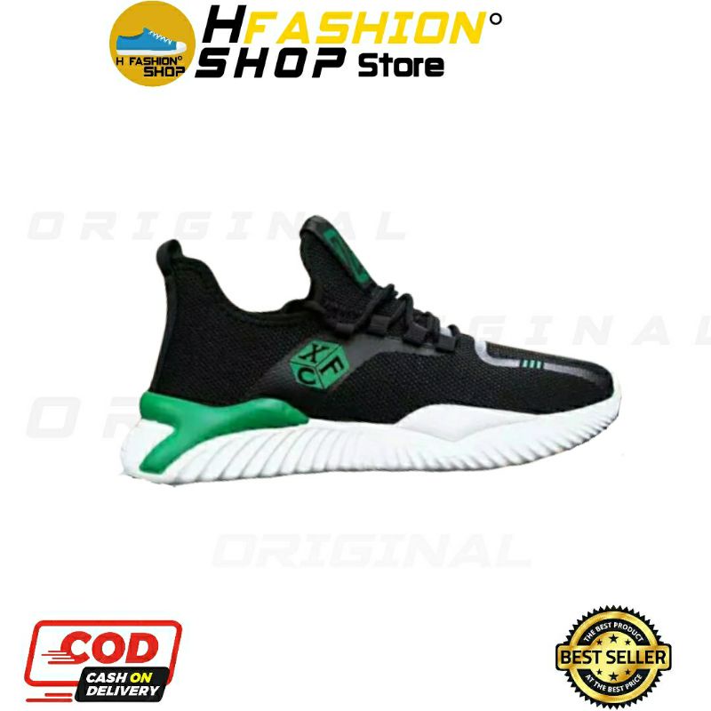 Sepatu Pria Import Fashion KOREA Q 17 Sepatu Sneaker Joging Running Cowok Cewek 100% Original
