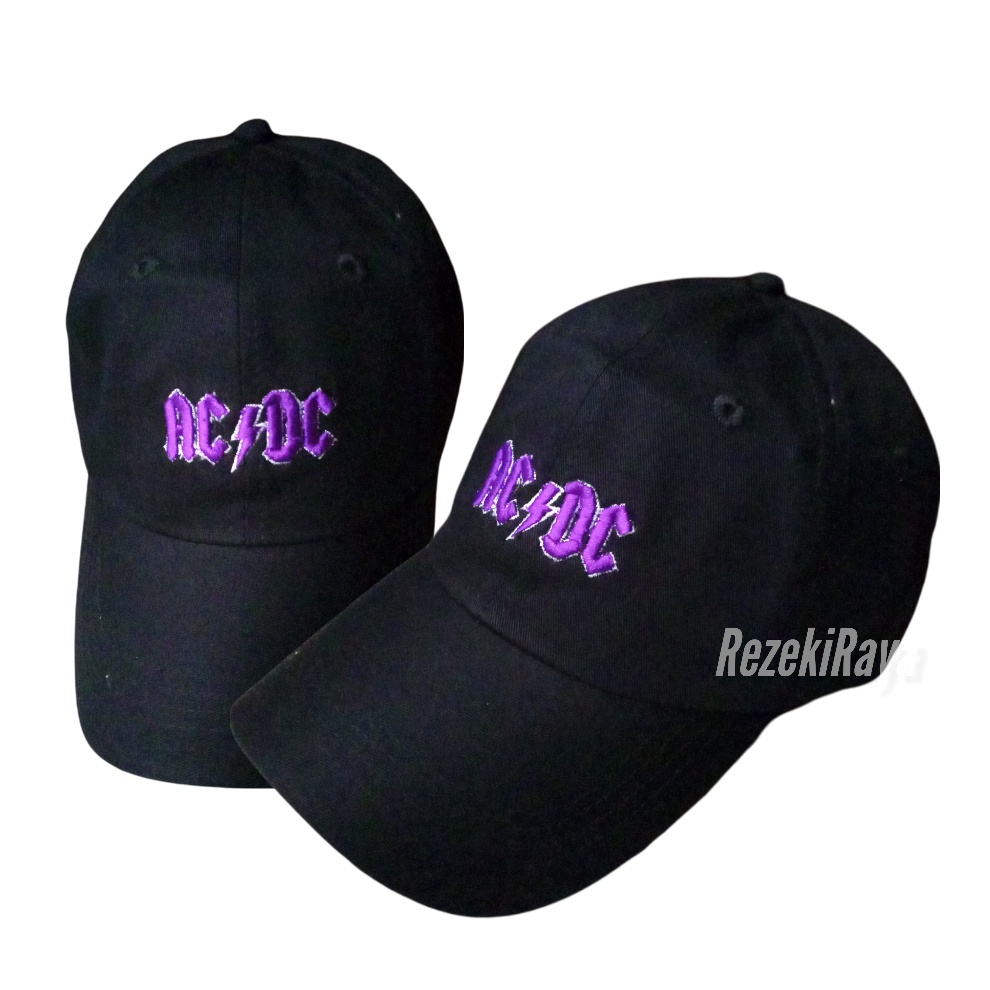 Topi Remaja Bordir ACDC Kekinian Trending Topi BAseball Distro Murah