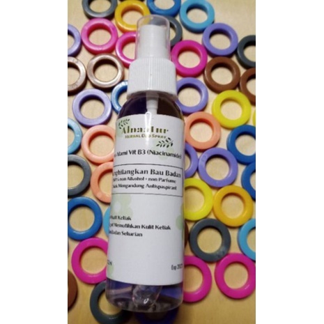Deodorant Tawas herbal + NIACINAMIDE  100ML Segar Kering Dan Kulit Tampak Lebih Cerah