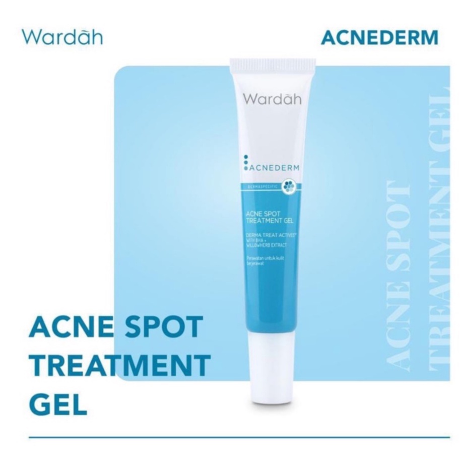 Jual Wardah Acnederm Acne Spot Treatment Gel 15ml | Shopee Indonesia