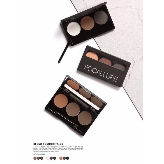 Focallure Eyebrow Powder Eyebrow Cream Pensil Alis Focallure Pencil Alis Focallure Focallur Fucallure Focalure Foccalure