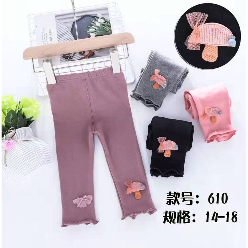 legging anak perempuan import usia 3-7tahun