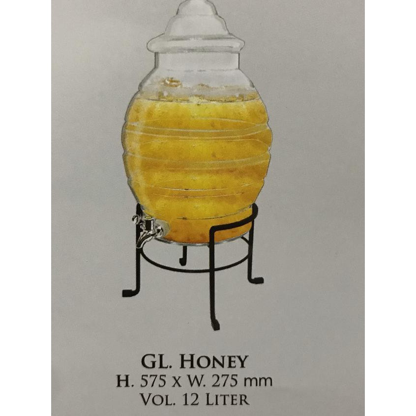 _ GKF Galon / dispenser kaca Honey (12 ltr) ✲