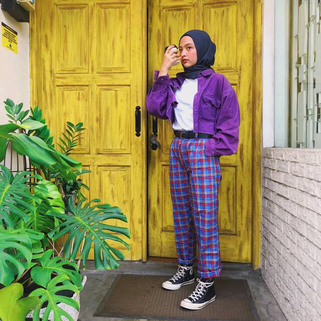 TARTAN PANTS &quot;MERAH-BIRU&quot;