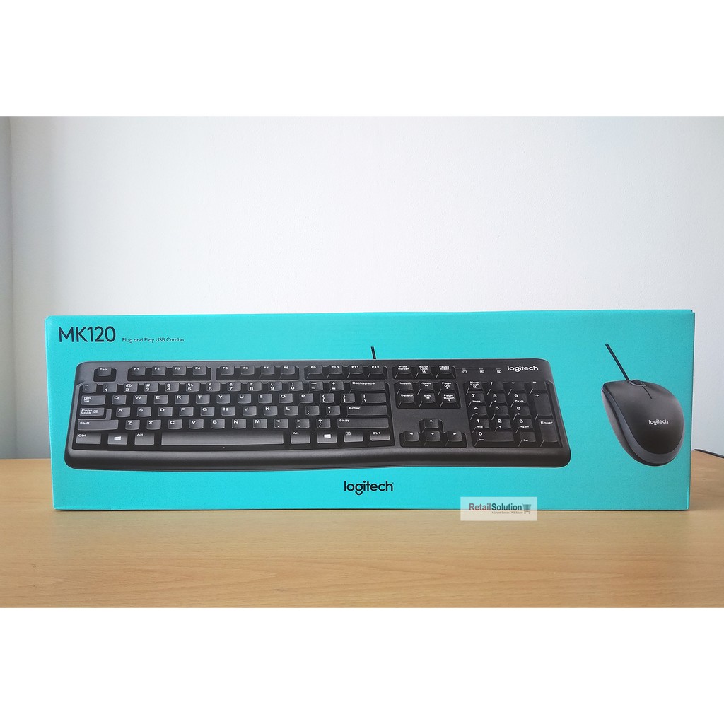 Logitech Desktop MK120 - Keyboard Mouse Combo USB