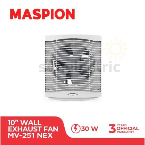 MASPION Exhaust Fan 10 Inch MV251NEX / Kipas Tembok Dinding - Garansi 3 Tahun