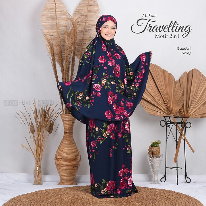 Mukena Traveling Motif 2in1