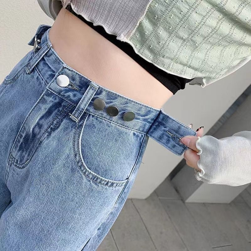 Celana jeans wanita dewasa model terbaru highwaist kulot jeans baggy straight wide leg panjang Celana Lurus wanita loose longgar kekinian cewek boyfriend korean style ootd