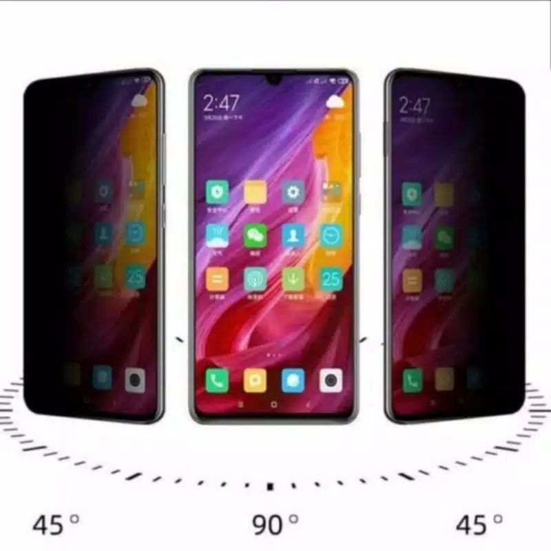 Xiaomi Mi10T/ Mi10T Pro Temper Glass Spy Anti Privacy Screen Guard Protector Tempered Glas