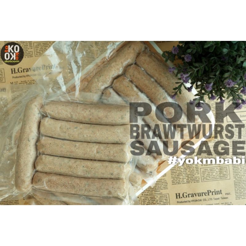 

Pork Brawtwurst Sausage kemasan 500 gram