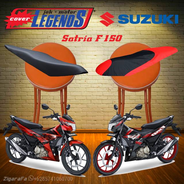 Cover Jok SATRIA F150 Waterproof / Sarung Mantel Jok Aksesoris Motor FU