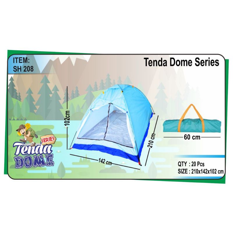 MURAH !! Mainan anak tenda rangka bahan kain parasut Luxury Dome Tent