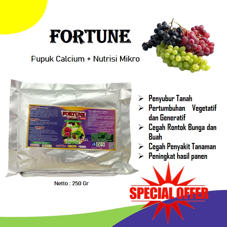 Jual Pupuk Booster Anggur Fortune Calcium Nutrisi Mikro Pupuk