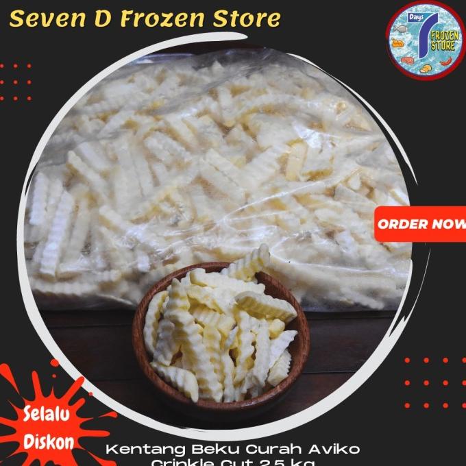

windytriastuti13 Kentang Goreng Beku Curah Aviko Crinkle Cut uk 2.5 kg TERLARIS TERPERCAYA ORIGINAL